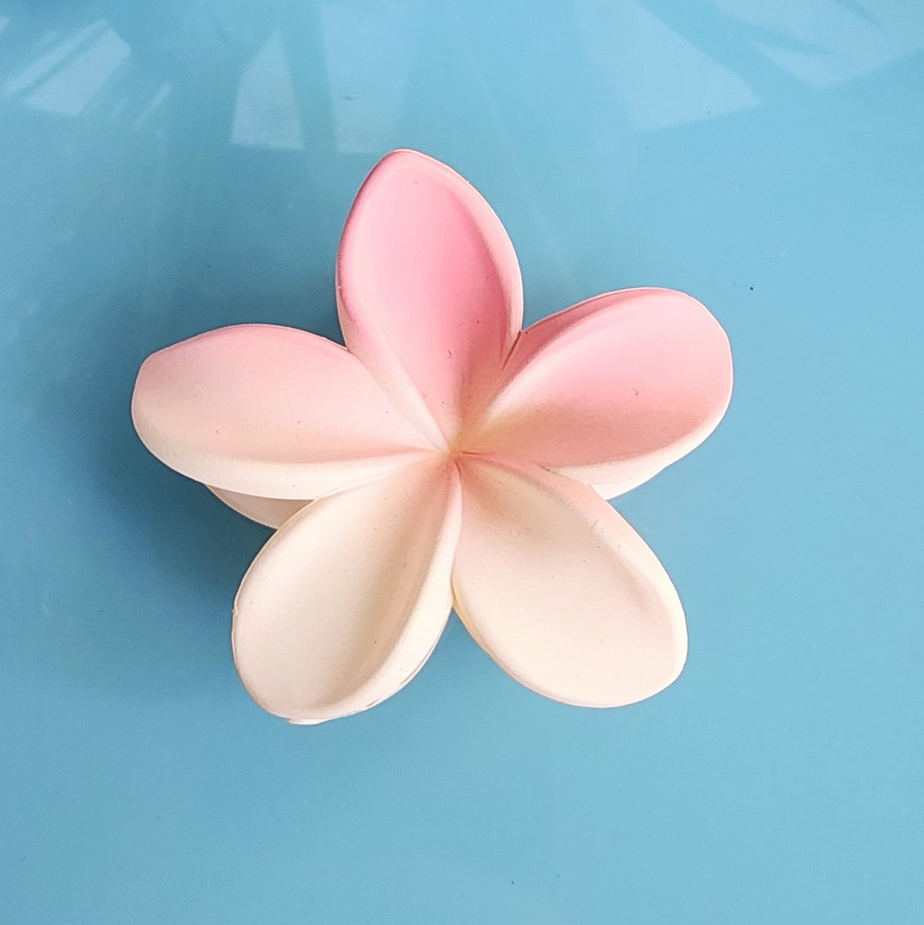 Plumeria Flower Matte Hair Claw