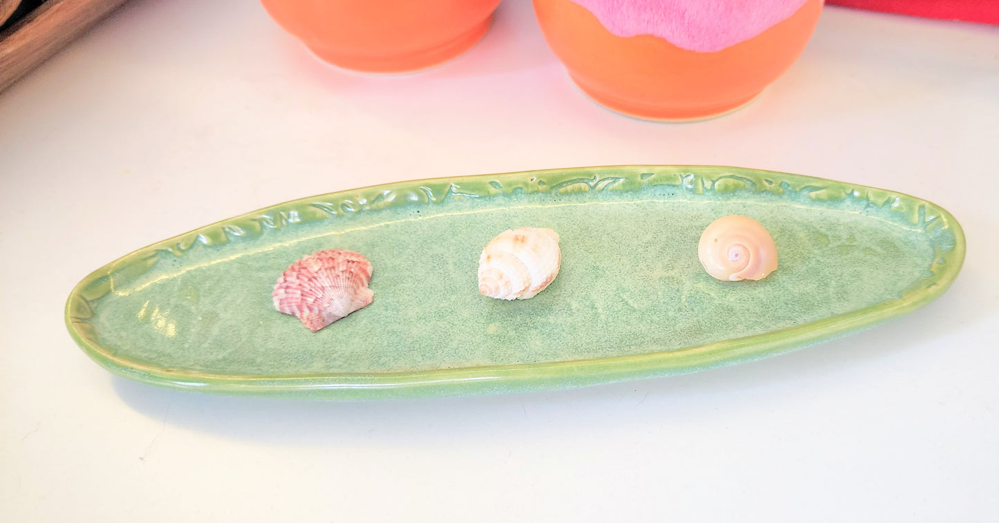 Green Small Ceramic Tray