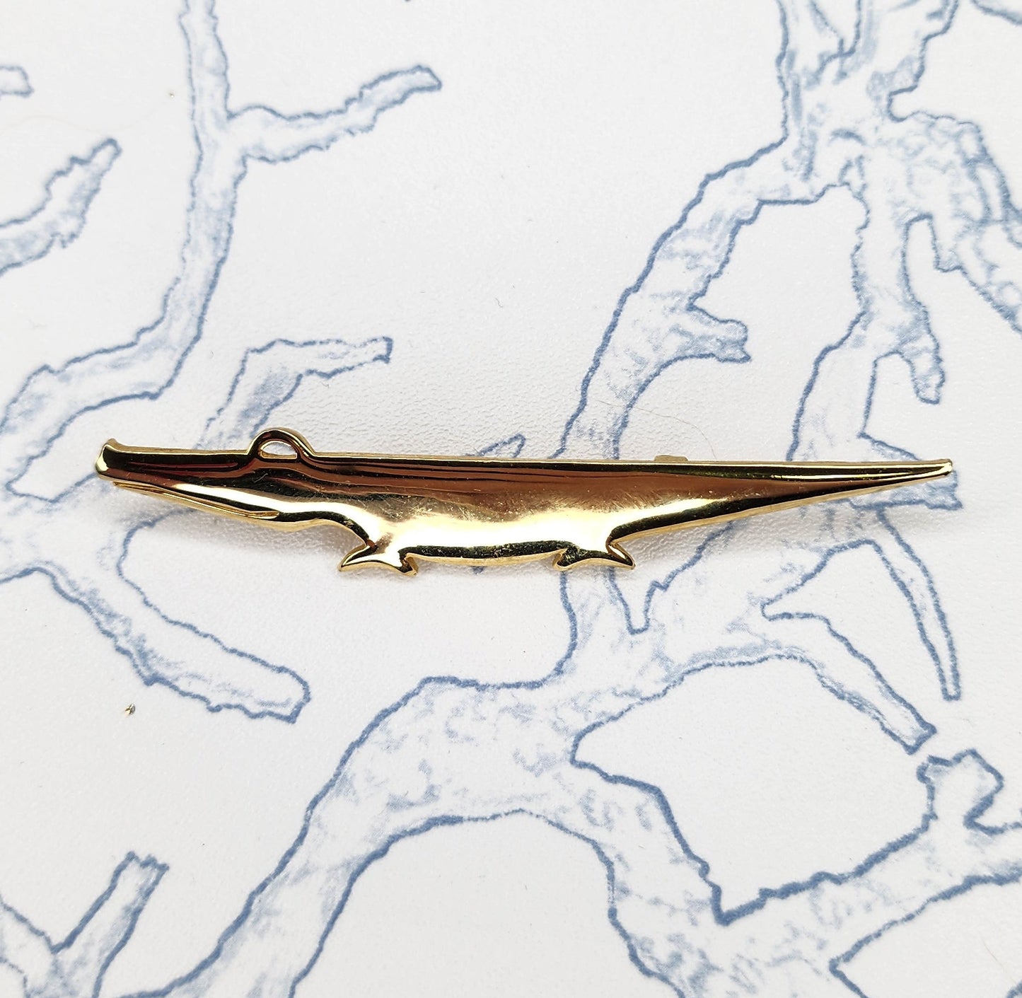 Vintage Alligator Brooch Pin