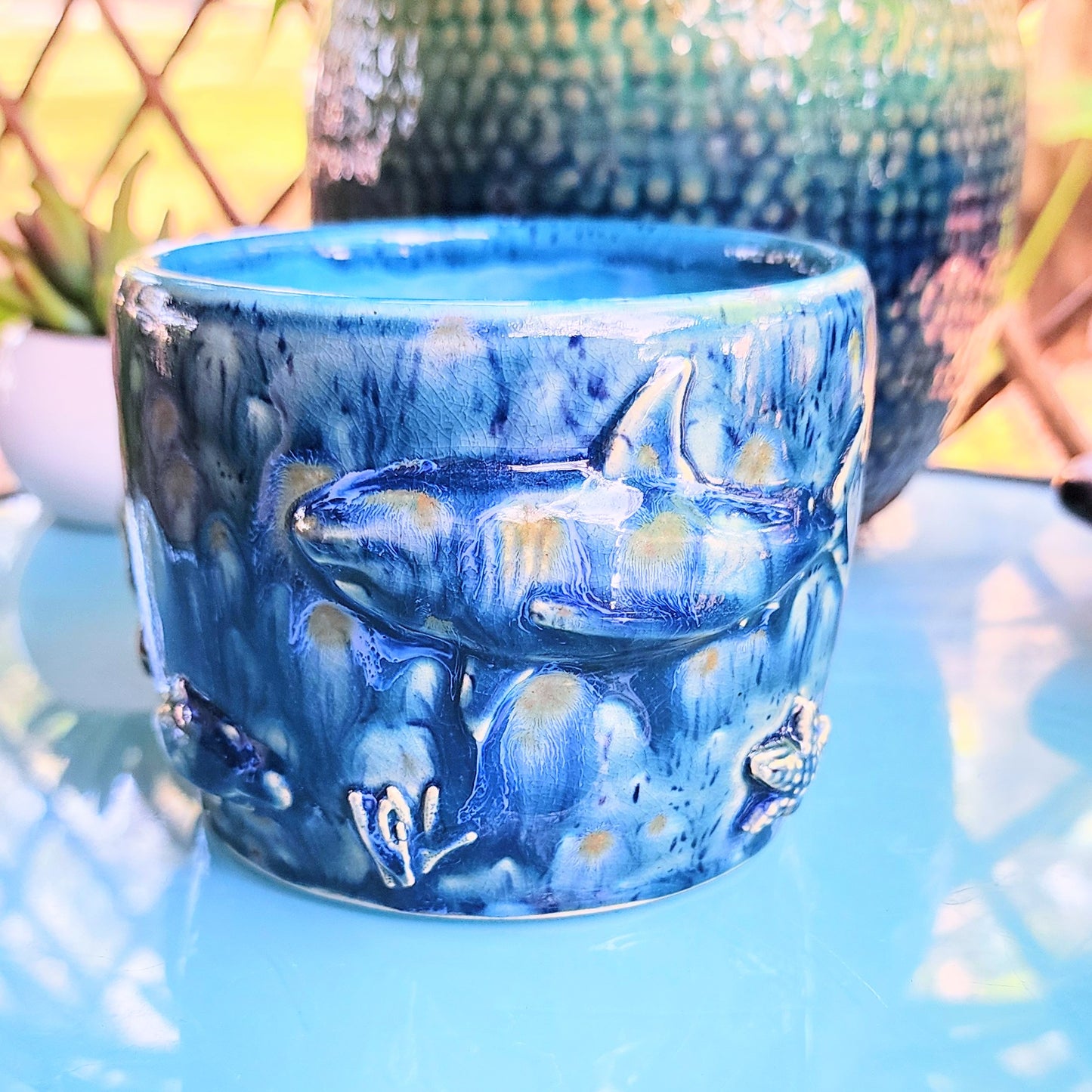 Sealife Ceramic Planter Bowl