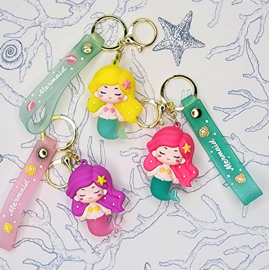 Mermaid Keychain Purse Charm