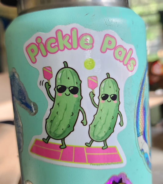 Pickle Pals Pickleball Friends Vinyl Sticker 3in