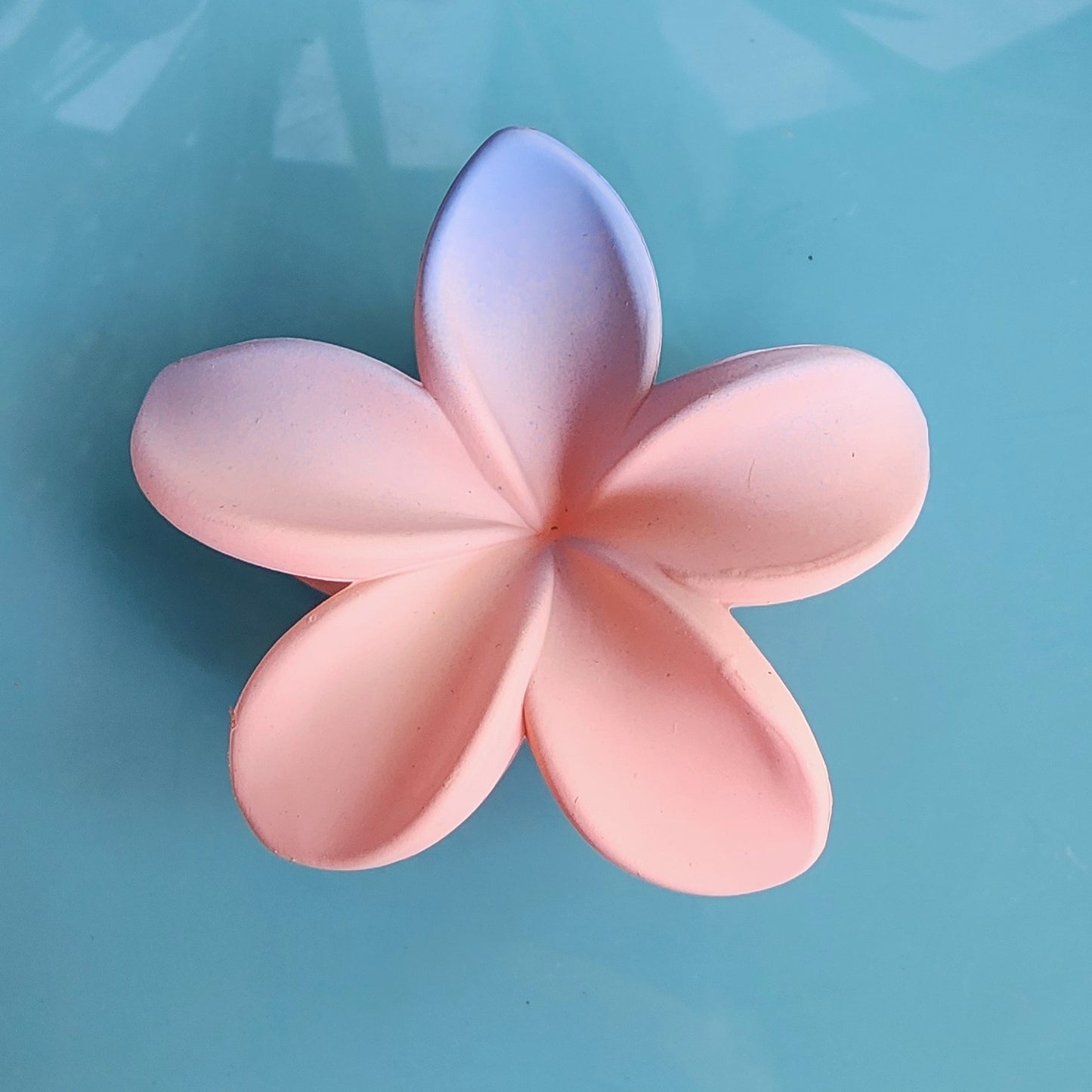 Plumeria Flower Matte Hair Claw