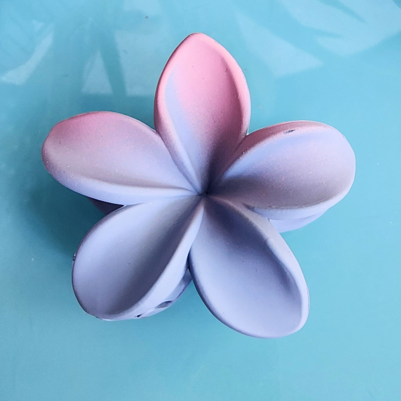 Plumeria Flower Matte Hair Claw